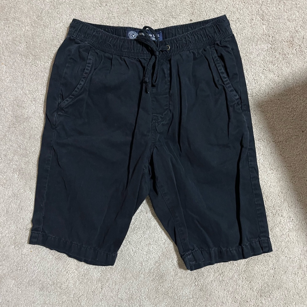American Eagle Men's Black Shorts